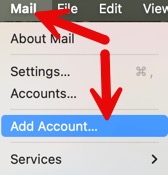 apple add account to mail