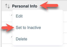 Custom field activate/de-activate
