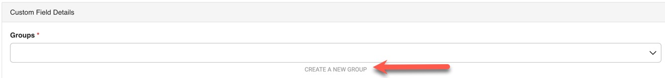 Create a custom field group