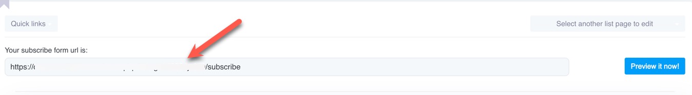 Newsletter subscribe link