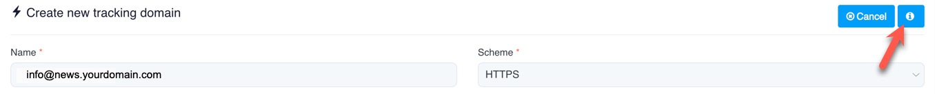 Newsletter tracking cname value