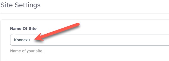 Site Name or Title
