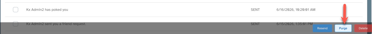 Task manager purge Email
