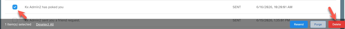 Task manager delete Email