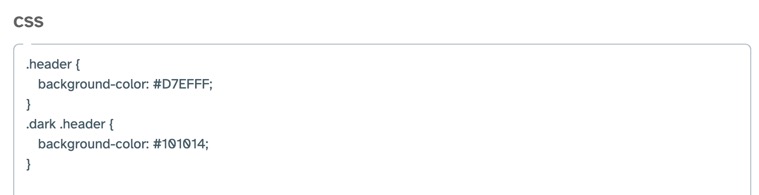 Edit theme custom CSS