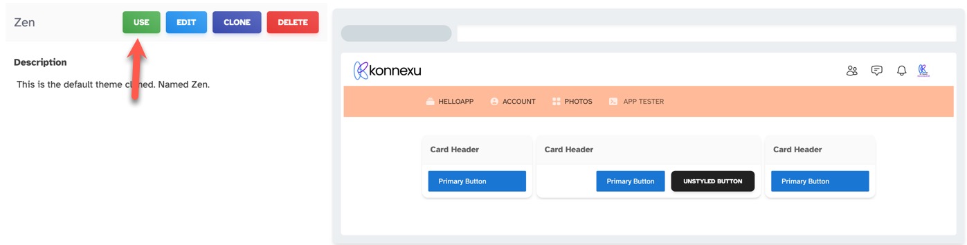 Use theme as default