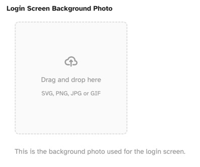 Upload a Login Image