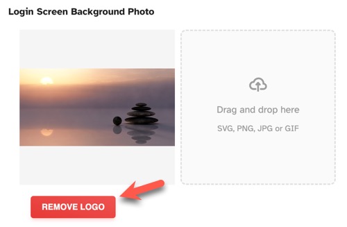 Remove a Login Image